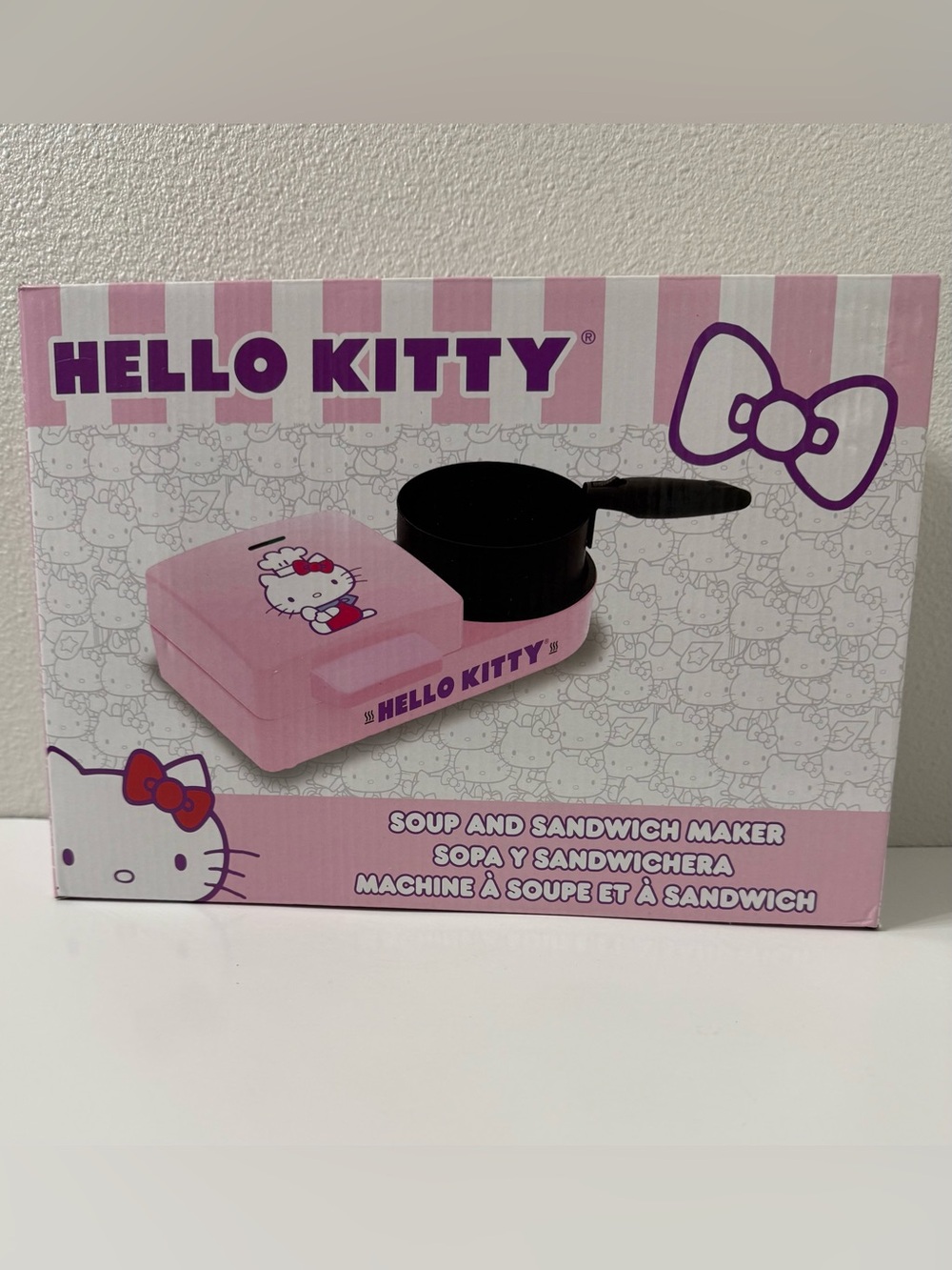 Sanrio Hello Kitty Soup and Sandwich Maker Panini Press Pink - Picture 12 of 12